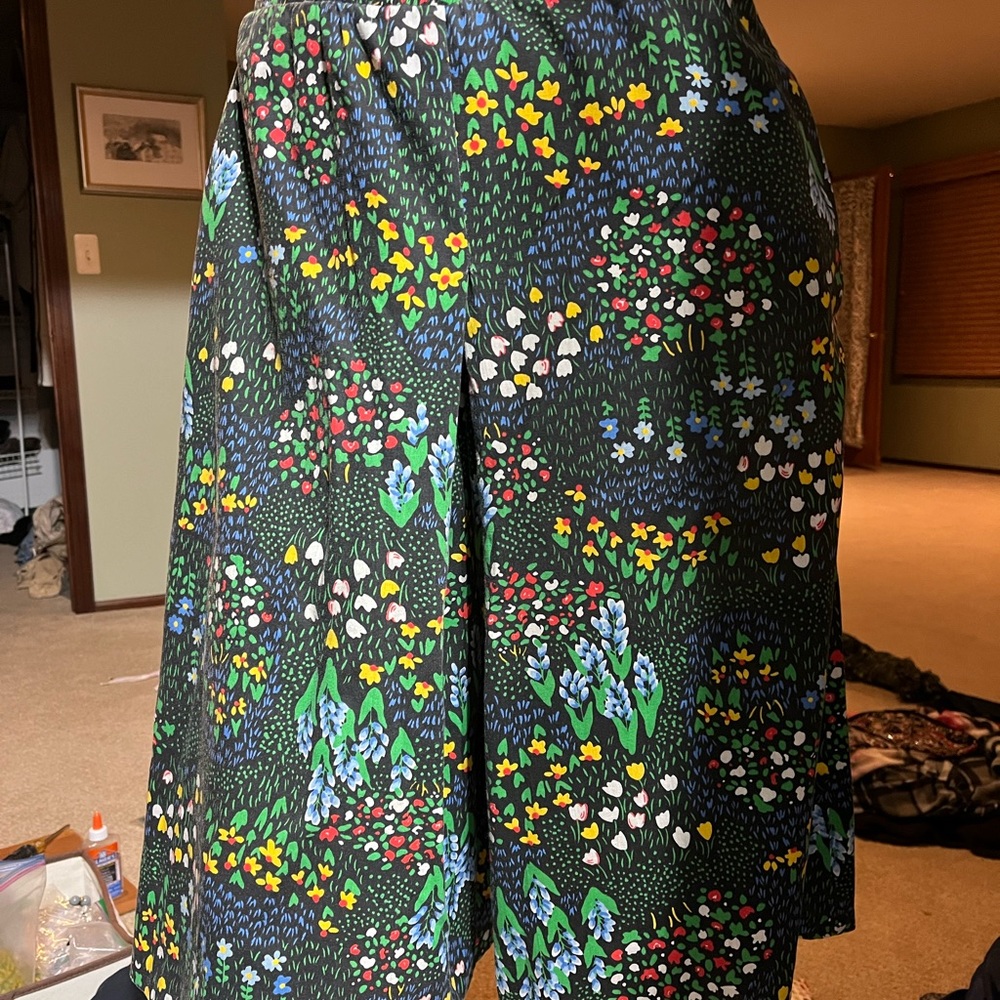 Vintage Long skort floral print Peter popovitch